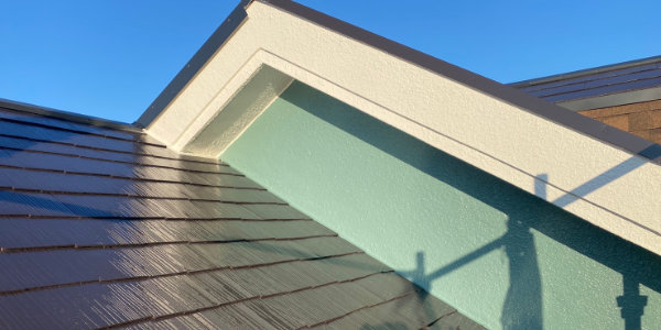 屋根および外壁の塗装工事写真